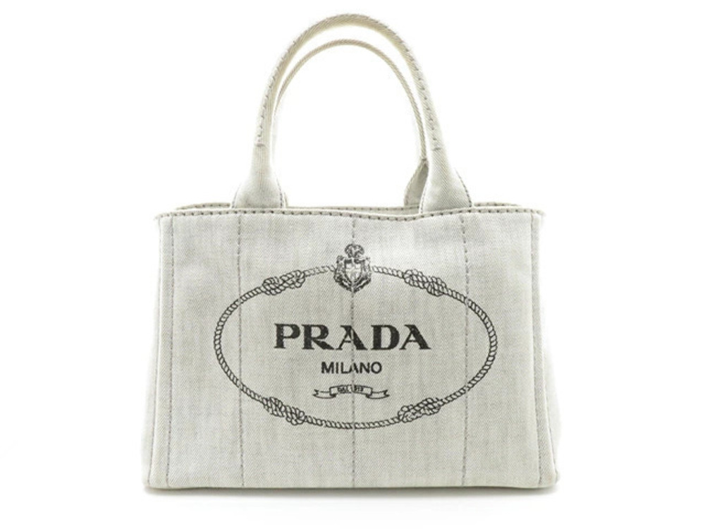 Prada Canapa handbag Pianco denim